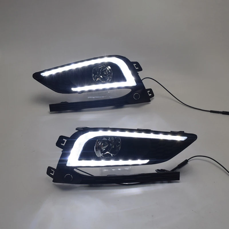 Новый дизайн и реле поворота 12 В Автомобильные светодиодные дневные ходовые огни