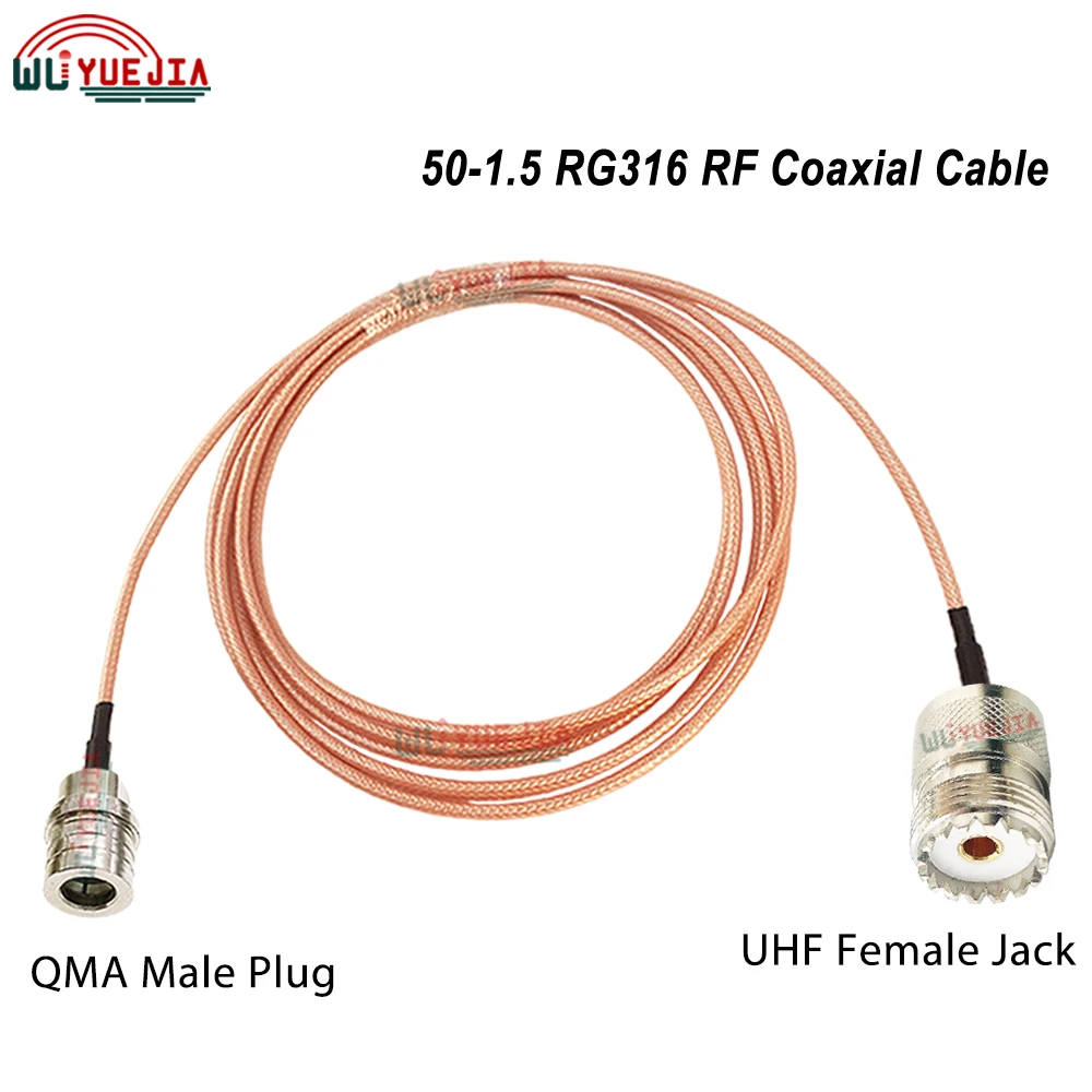 Кабель RG-316 Переборка QMA Femae / Male to UHF или Female Jack Адаптер SO239 PL259 Разъем 50-1 5 RF