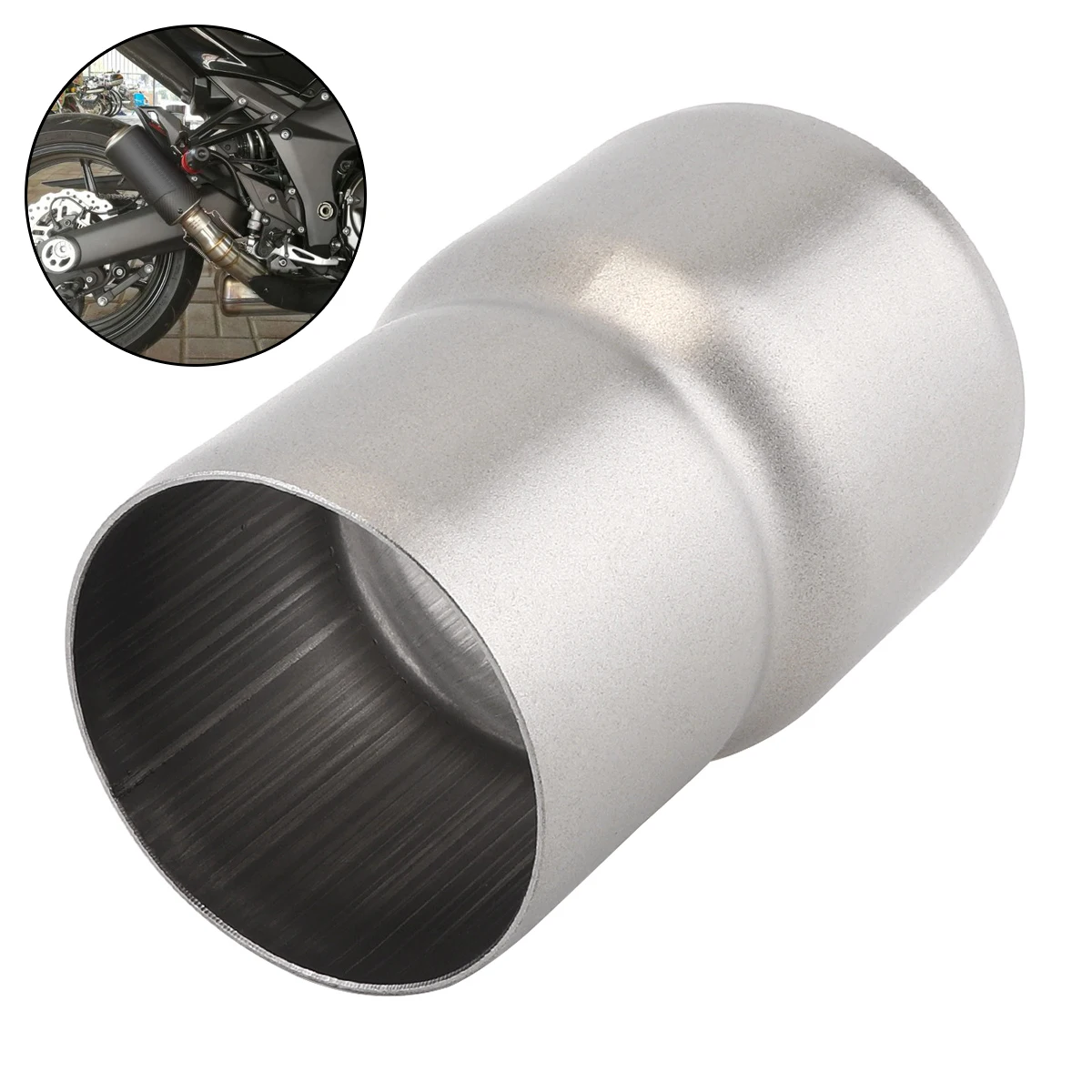 

Universal 51MM to 60MM Converter Stainless Steel Motorcycle Exhaust Systems Connecting Rod Lower Tube for Motorcycle ATV