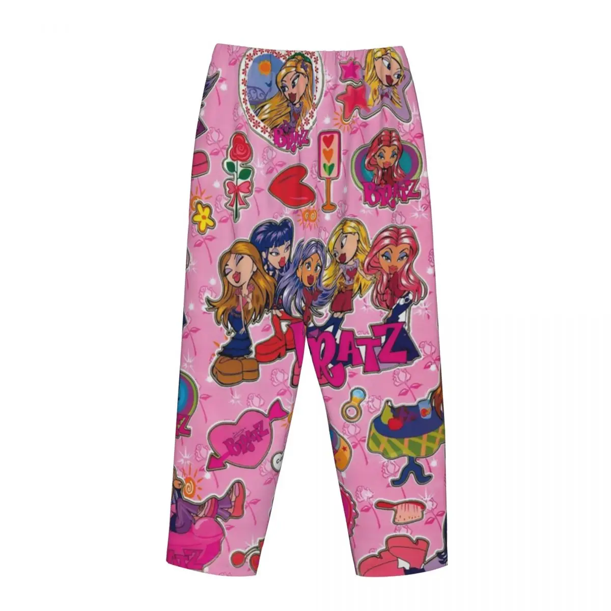 Женская пижама-коллаж с карманами для сна