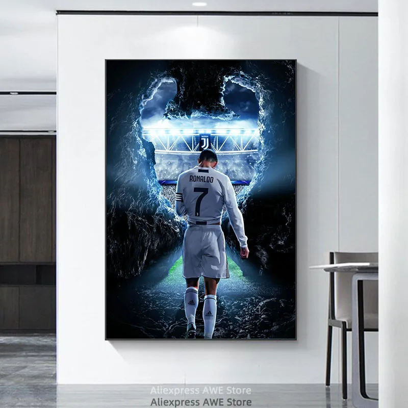 Картина на холсте Криштиану Роналду настенные картины для украшения стен -