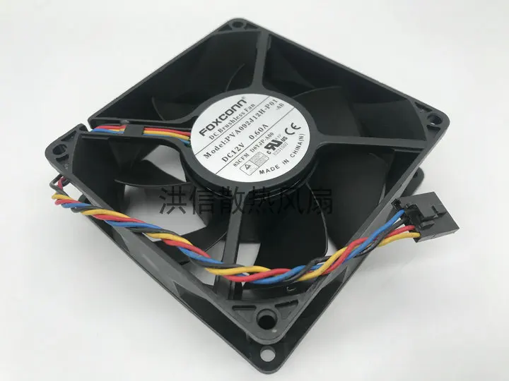 Фото Оригинальный Foxconn 9032 PVA092J12H-P01 DC12V 0,60A 9CM 4-проводной вентилятор с контролем температуры №1