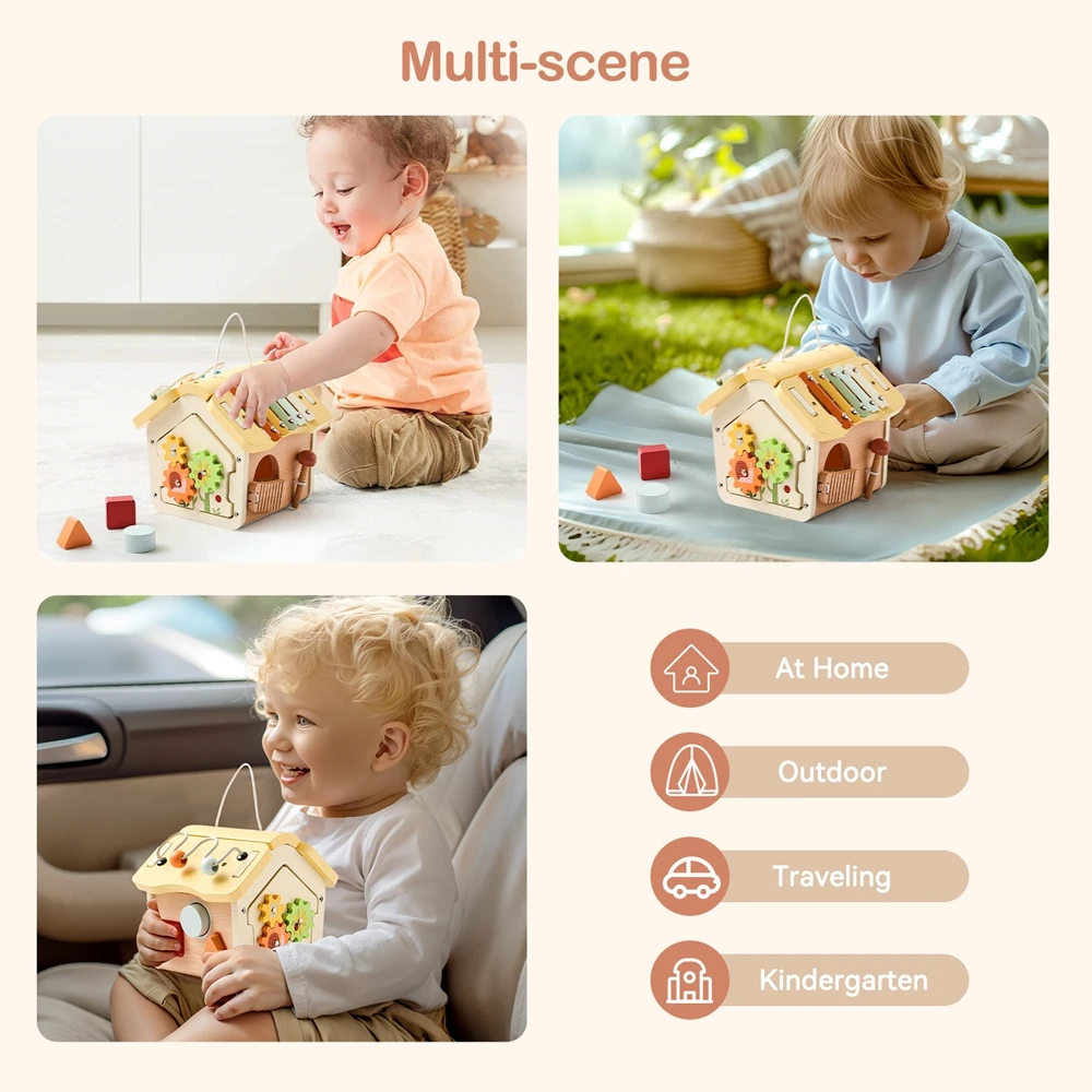 Детские деревянные игрушки Монтессори развивающие игры детские аксессуары