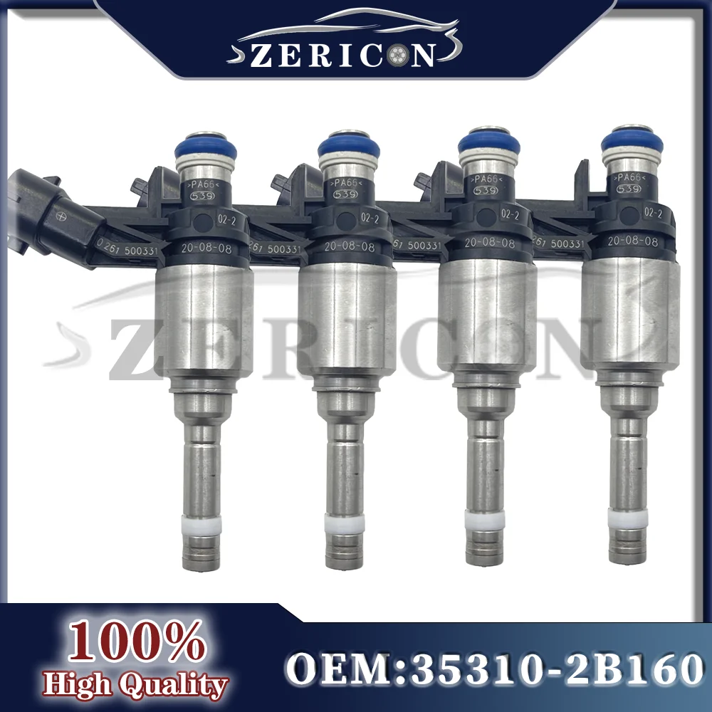 

4Pcs New 0261500331 35310-2B160 Fuel Injector Nozzle for Hyundai Tucson Veloster 1.6L L4 Turbo 2016-2018 for KIA 35310 2B160