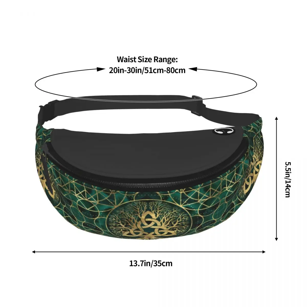 Забавная поясная сумка с принтом Древо жизни для мужчин и женщин забавная