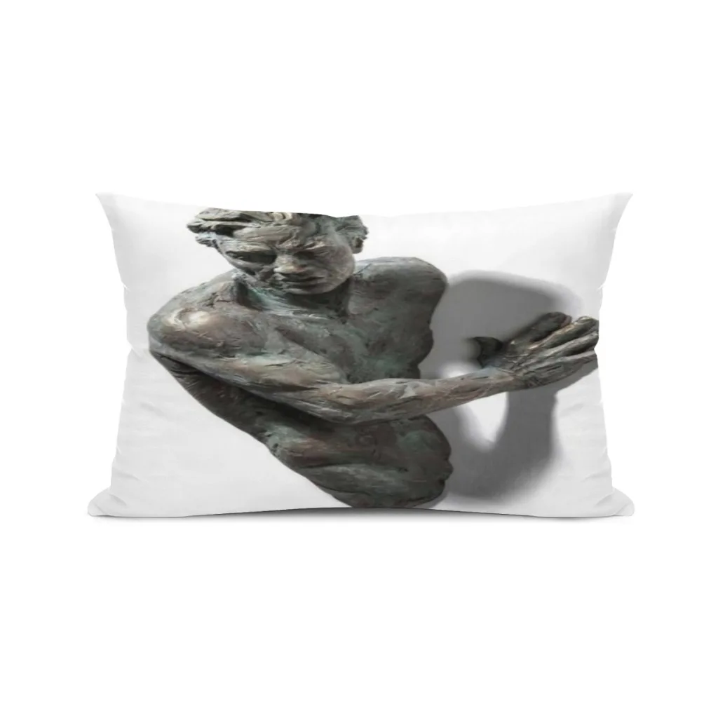 

Metal-Statue-Canvas-Painting-Outstanding-Visual-Effects-Pillowcase Pattern Dream Fashion Cushion Pillowcase Home Decor 30x50CM