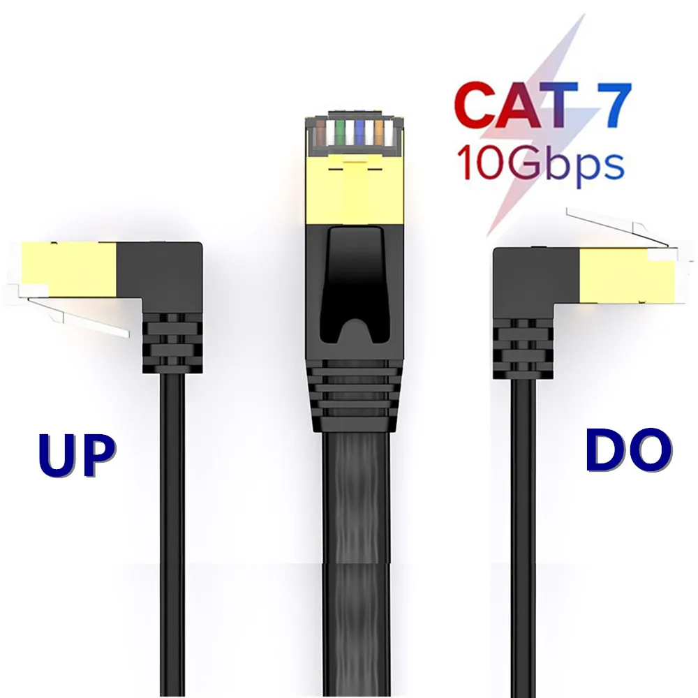 

7493 Ethernet RJ45 Netwerk Kabel Cat7 Flat Ethernet Patch Kabels Voor Modem, Router, Lan, pc 0.5M 1M 2M 3M 5M 8M 10M