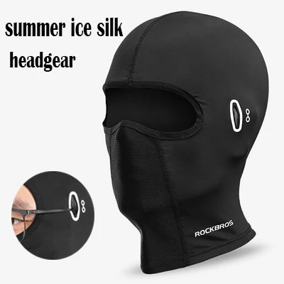 

Sun Protection Cycling Face Mask Balaclava Motorcycle Ice Silk Full Face Headgear For Summer Men Women Anti-UV400 Scarf