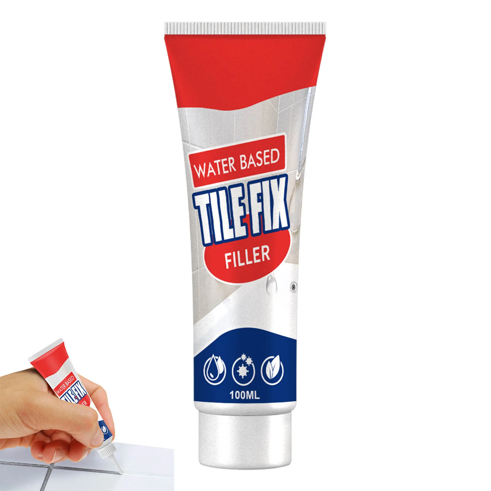 

Tile Repairezy Agent 100ml Tile Grout Restoring Agent White Grout Paint Pen Water Based Tile Fix Sealer Grout Sealer Liquid For