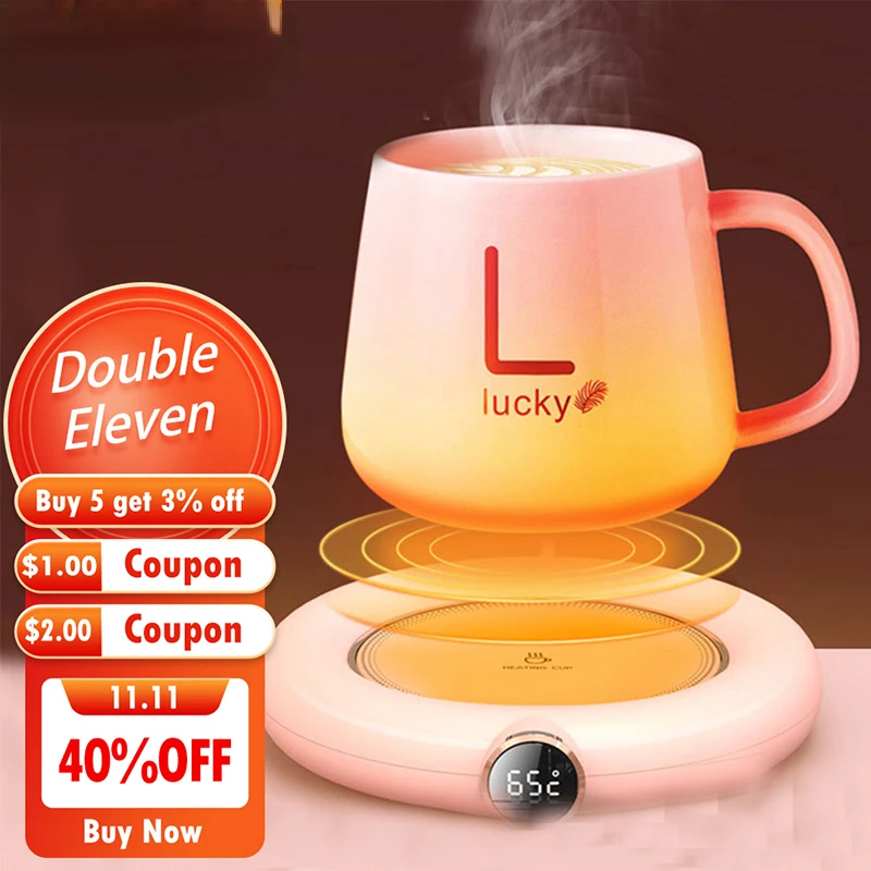 

USB Cup Warmer 3 Gear Temperature Heating Pad Hot Tea Makers for Coffee Milk Tea Heating Warmer Coaster 2021 Kitchen Appliances