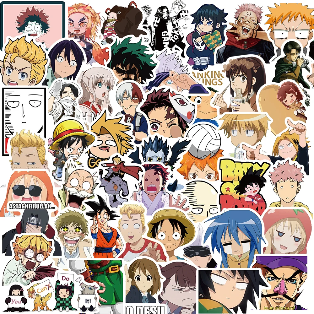 

10/30/50PCS Jujutsu Kaisen JoJo's Bizarre Adventure Chambre Sticker Suitcase Salon Cafe Guitar Luggage Nostalgia Phone Stickers
