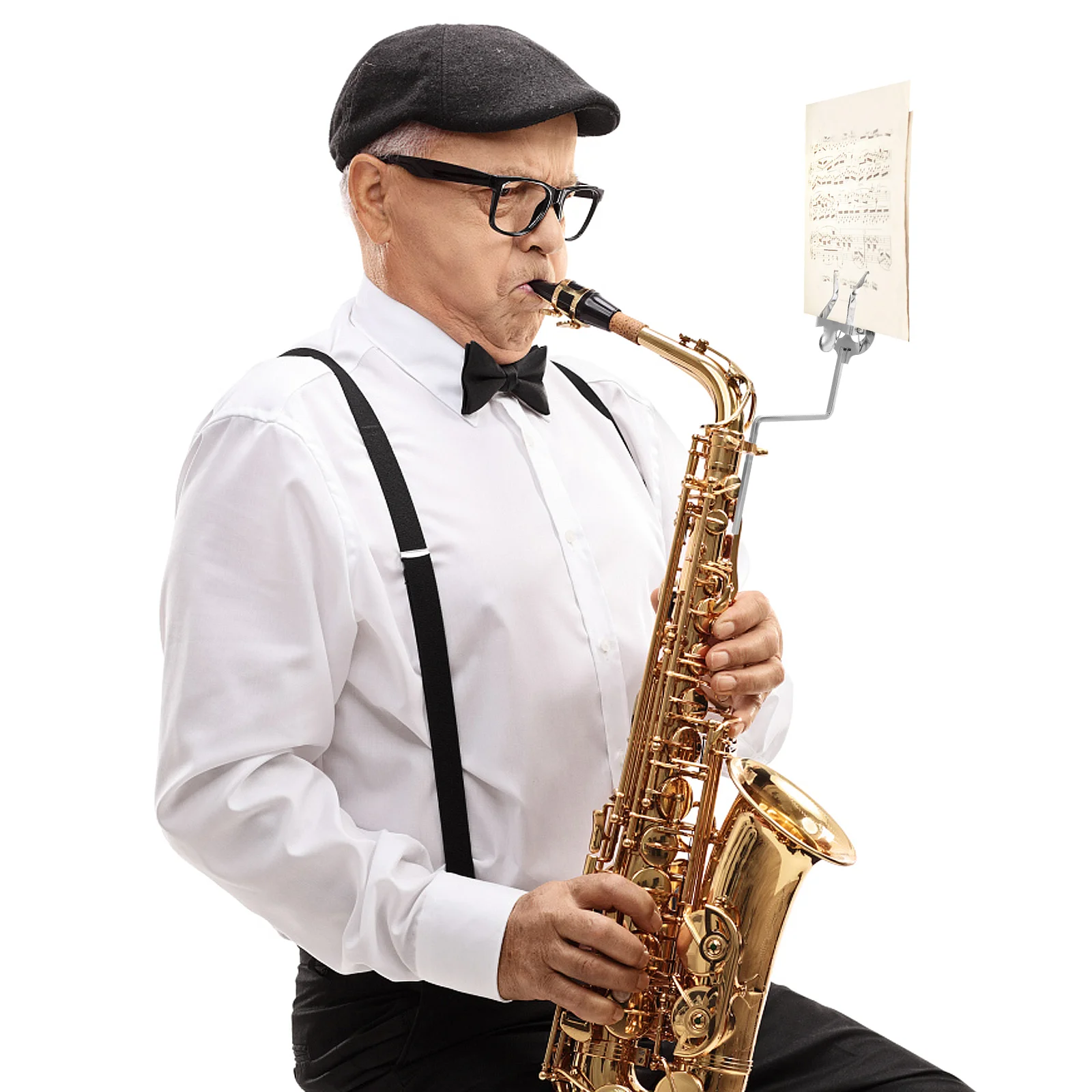 Аксессуары Маршевый лист Музыкальный саксофон Держатель партитуры Железная