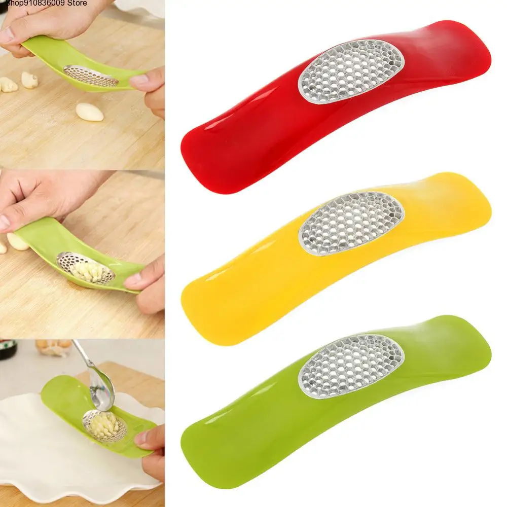 

Stainless Steel Garlic Press Grinding Slicer Mincer Metal Ginger Crusher Chopper Cutter Novelty Kitchen Accessories