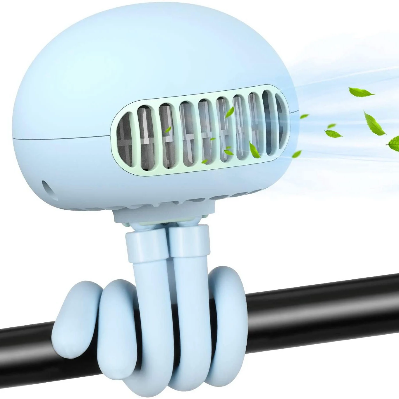 Вентилятор на коляску с креплением переносной настольный Ручной USB-вентилятор