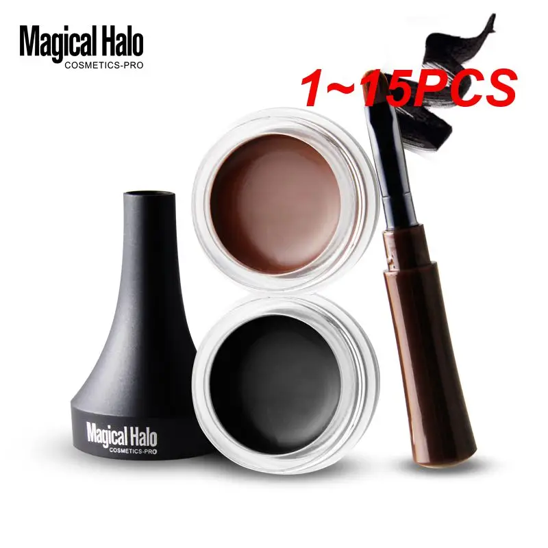 

1~15PCS Non-sticky Non-dizzy Eyeliner Cream Waterproof Smooth Long Lasting Makeup Beauty Matte Eye Liner Gel High Purity Color