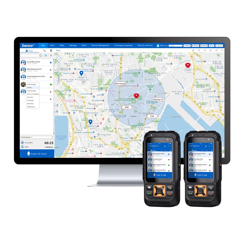 Фото CAMORO Zello Walkie Talkie S100 4G 2,8-дюймовый сенсорный экран Ручные рации с двумя картами Wi-Fi Мобильный телефон Двустороннее радио №5