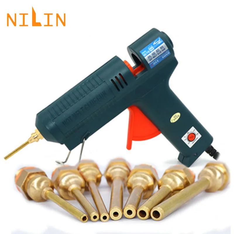 

Hand Tool Hot Glue Gun 150W 110-220V Melt Adjustable Temperature for 11mm Glue Sticks Repair Brass Nozzle Quick Pistola A Colla