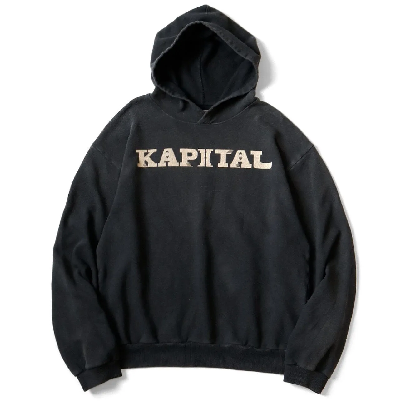 Фото Япония 24AW KAPITAL Hirata Kazuhiro: Теплые хлопковые худи оверсайз с принтом для мужчин №1