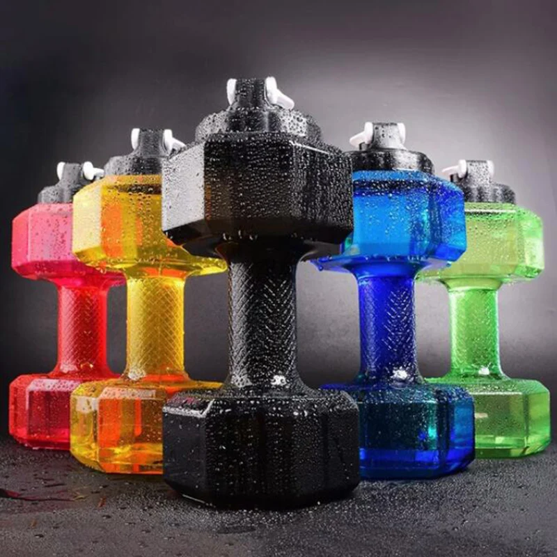 

550ML Creative Dumbbell Water Bottle Portable Water Cup for Weightlifting Fitness Gym Comprehensive Exercise Equipment Drinkware