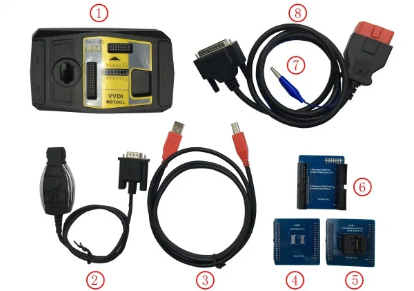 

Original Xhorse VVDI MB BGA Tool for Benz Key Programmer read password and prepare new key via IR