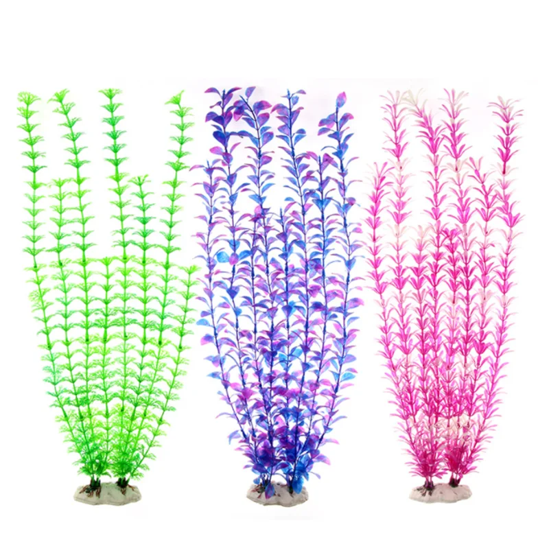 

Fashion 54CM Artificial Aquarium Decor Plants Water Weeds Ornament Aquatic Plant Fish Tank Grass Decoration Accessories