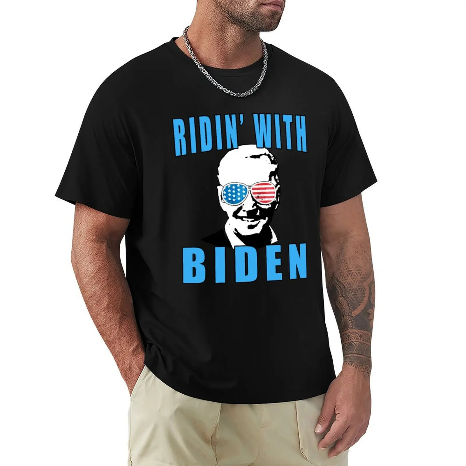 Фото Футболка Ridin with Biden, летняя футболка с эффектом прохлады №1