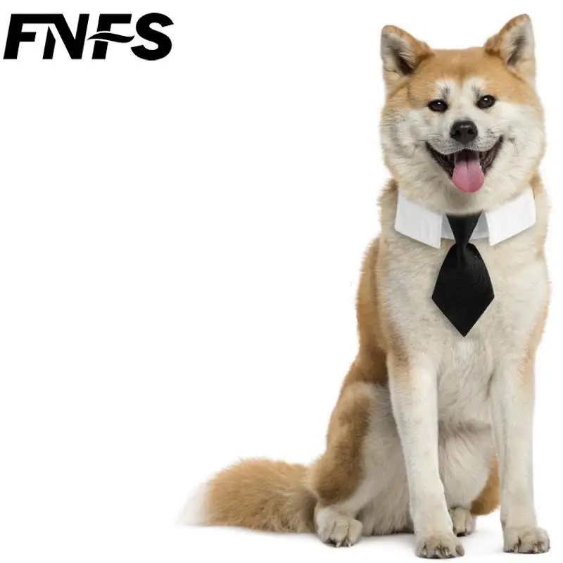 FNFS Dog British Wedding Suit Pet Gentleman Scarf Tie Collar Dog Handsome Towel Pet Decoration Accessories Festival Fake Collar