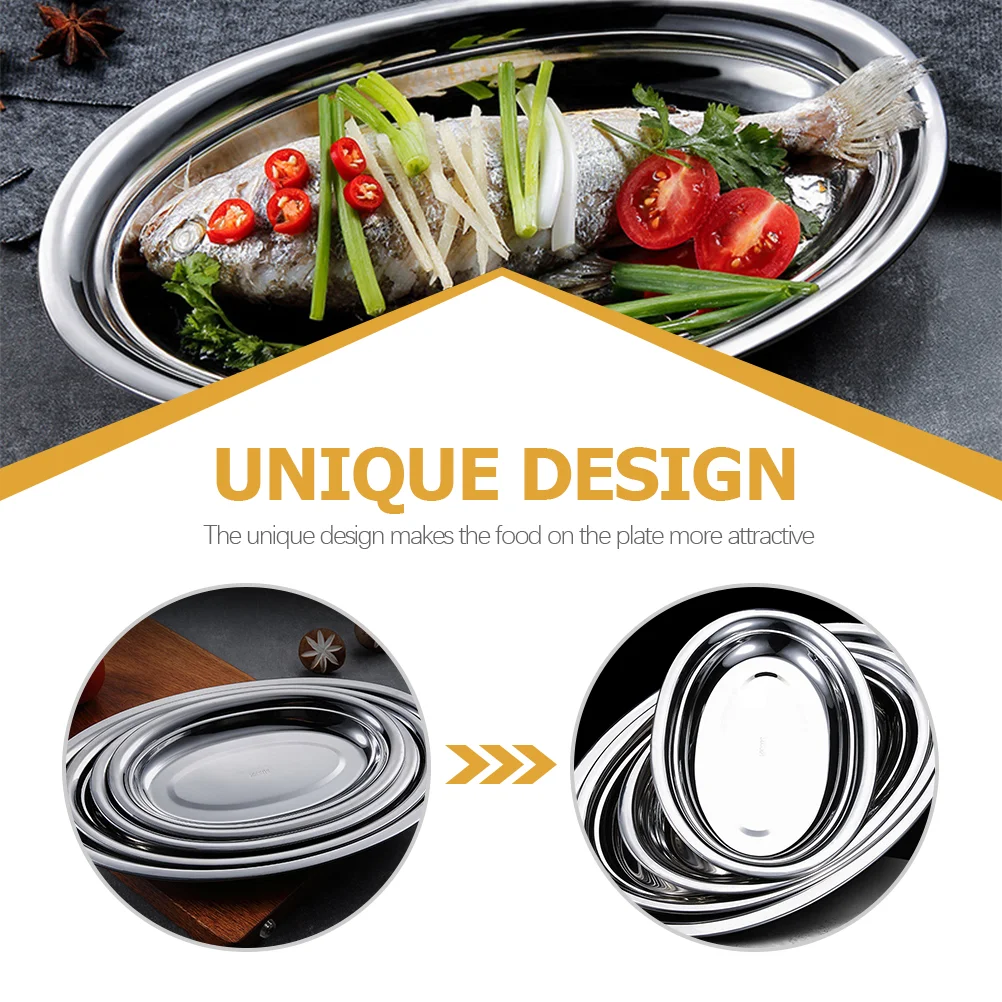 

Jewelry Plate Heat-resistant Kitchen Dessert Multi-purpose Anti-rust Steaming Fish Tray