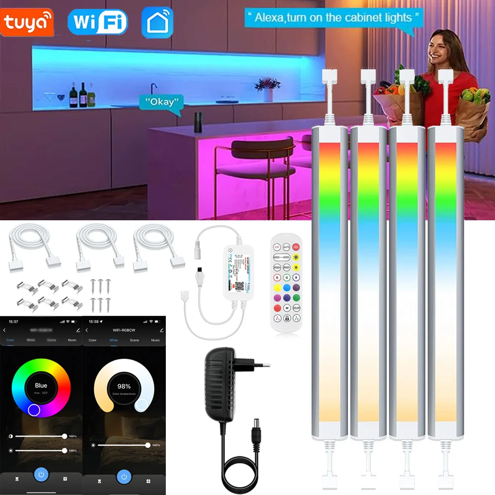 Лампа светодиодная для шкафа с пультом ДУ 30 см