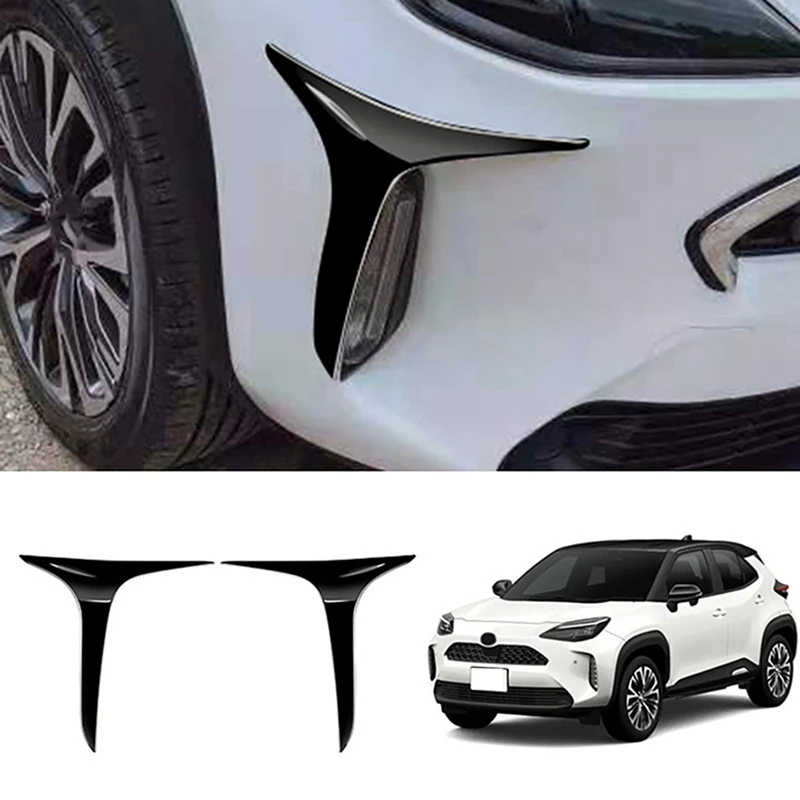 

For Toyota Yaris Cross 2020 2021 2022 Car Front Fog Lights Lamp Strips Trim Cover Sticker Car Styling