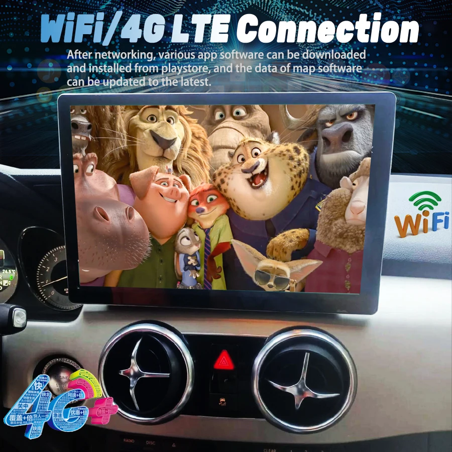Мультимедийный видеоплеер с сенсорным экраном 13 3 дюйма для Benz Glk Glk200 Glk260 Glk300 Glk350