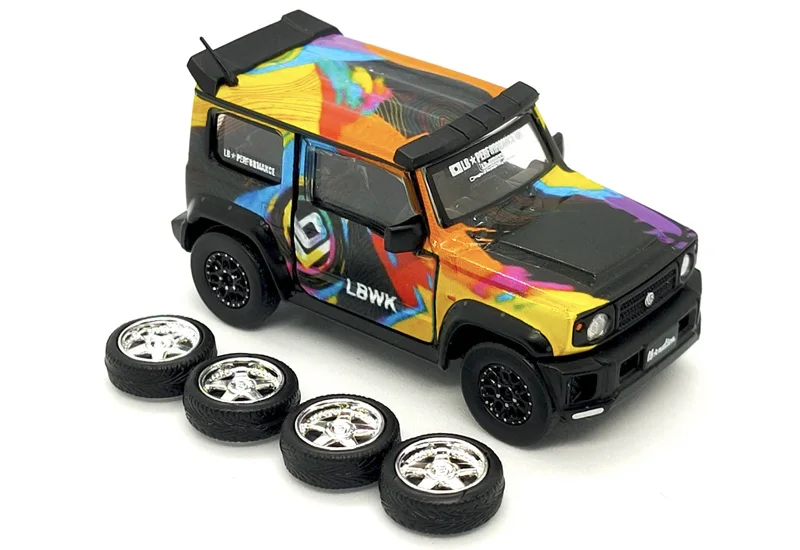 

BM Creations car model 1:64 Suzuki Jimny Jimny LBWK authorized Thai car owner painting collection decoration gift