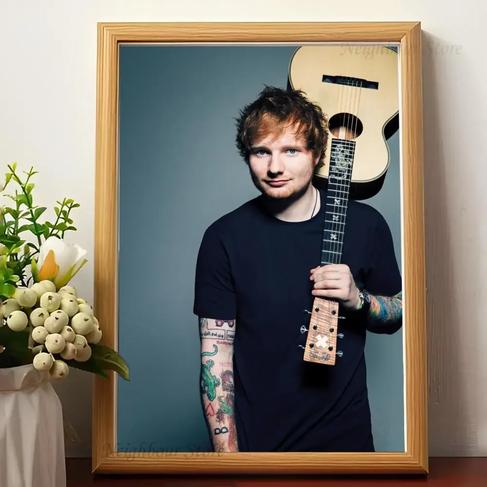 E-Ed Sheeran популярный певец плакат наклейка современный стиль настенное искусство
