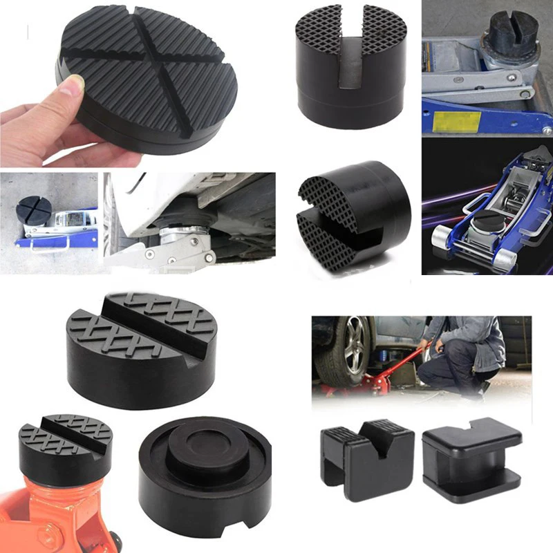 

Different Types Portable Car Lift Jack Stand Rubber Pads Black Rubber Slotted Floor Jack Pad Frame Rail Adapter Universal Jack