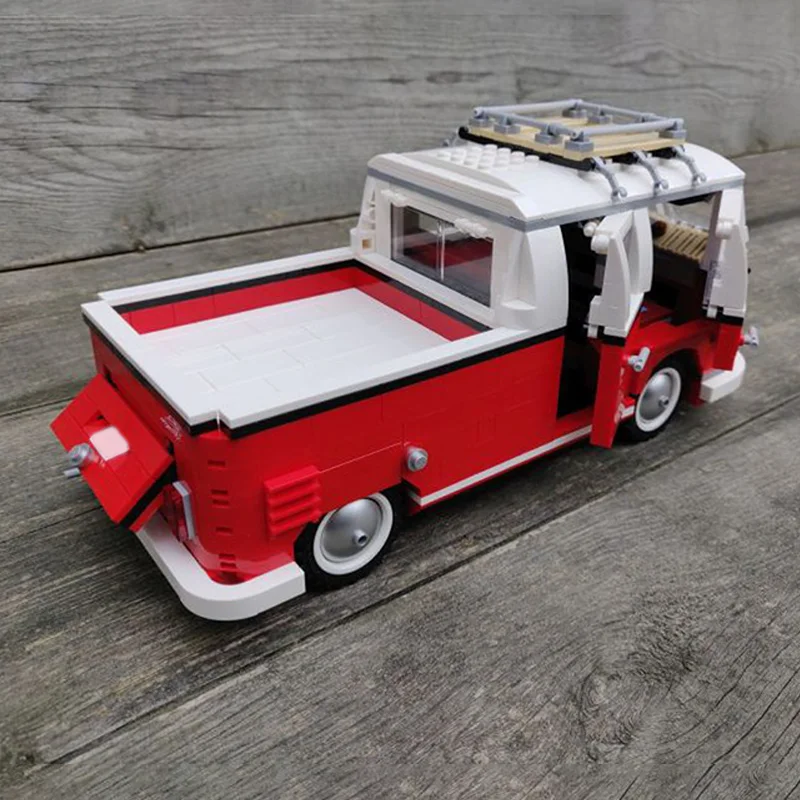 1048 деталей MOC VW T1 Doka: Альтернативная модель Creator Expert, конструктор, рождественский подарок, игрушка, креативная идея для самостоятельной сборки, кирпичики (art.: 3920d8eb2b267) - 3920d8eb2b267