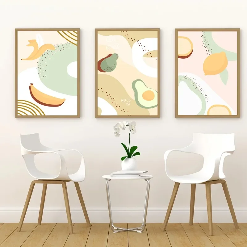 Постеры для кухни фруктов и овощей авокадо печать на холсте Настенная картина