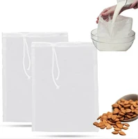 soy milk filter bag coffee tea yogurt filter net mesh nut milk oatmeal almond cold brew bag reusable nylon filter bags strainer