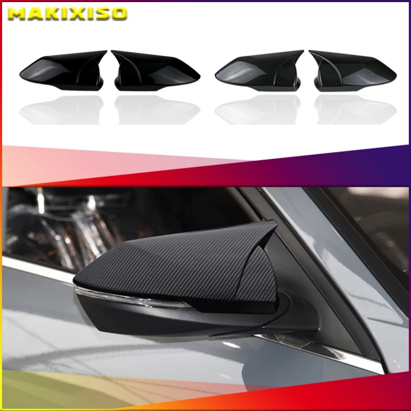 for Hyundai Elantra Avante CN7 2021 ABS rearview mirror protective shell Chrome carbon fiber decorative horn cover exterior for Hyundai Elantra Avante CN7 2021 ABS rearview mirror protective shell Chrome carbon fiber decorative horn cover exterior