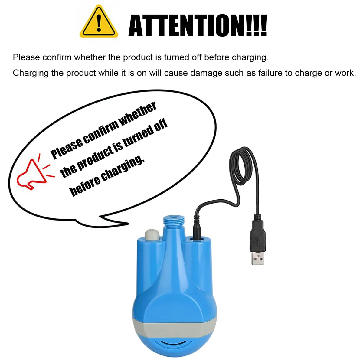 Беспроводная портативная насадка для душа с зарядкой от USB |