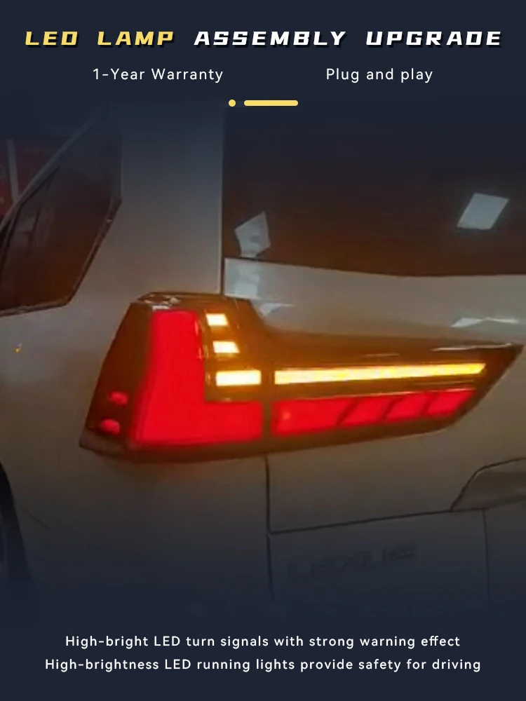 Задние фонари для Lexus LX 570 LX570 светодиодный 2016-2020 модифицированные задние запуска