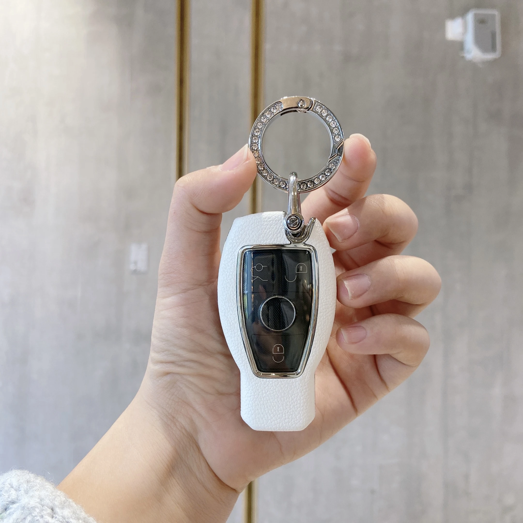 

Hight quality PC+TPU key case cover Key case protective shell holder for Mercedes benz A B R G Class GLK GLA w204 W251 W463 W176