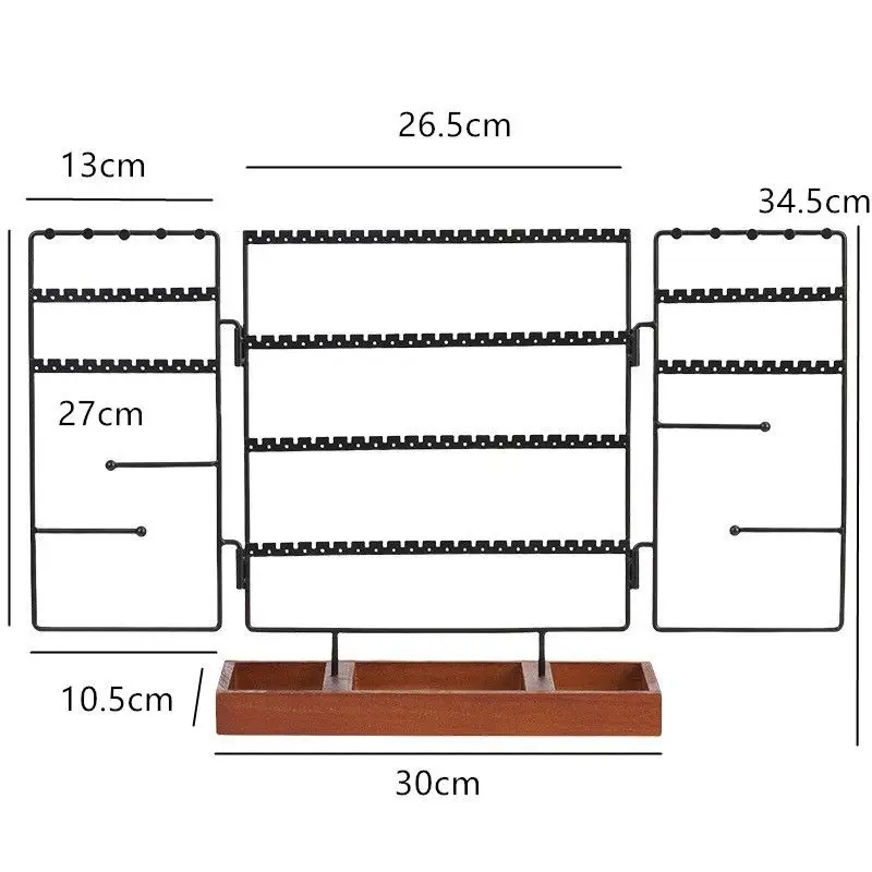 144 Holes Stand Jewelry Display Organizer Earrings Pendants Bracelets Jewelry Holder Earrings Storage Rack