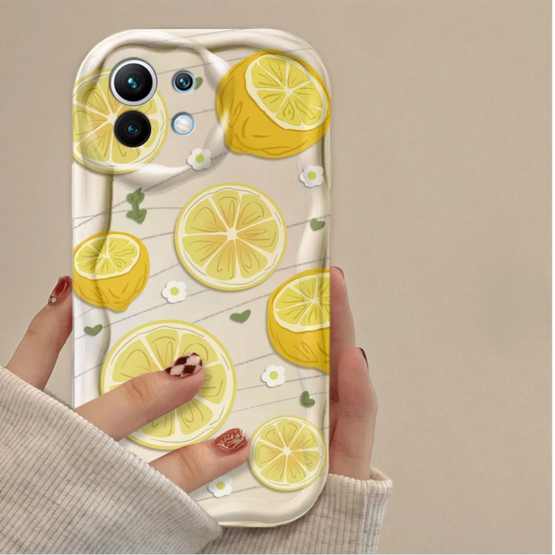 Фото Чехол Summer Fruit Lemon Flower для Xiaomi Poco X7 X6 X5 X3 F6 F5 NFC F3 M6 Pro 4G Mi 13 12 11 Lite 5G 14 13T 12T 11T 14T Pro M5S №5