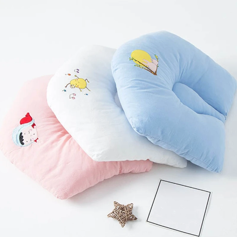 

Детская подушка для формирования головы предотвращает плоскость головы для защиты поддержки сна при кормлении