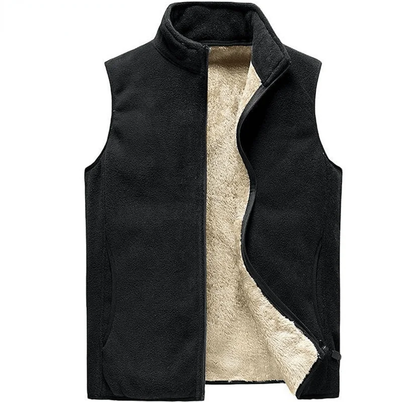 

cashmere Men' Sleeveless Vest Jackets Winter Fashion wool vest Male Cotton-Padded Vests Coats Men Warm Waistcoats Clothing 8XL