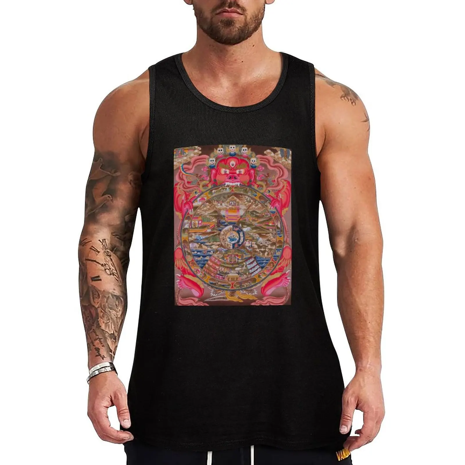 Samsara Tank Top спортивная одежда для мужчин жилет без рукавов мужские летние топы