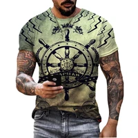 vintage map t shirts for men 3d print navigation mens t shirt casual short sleeve tops tee shirt men clothes male