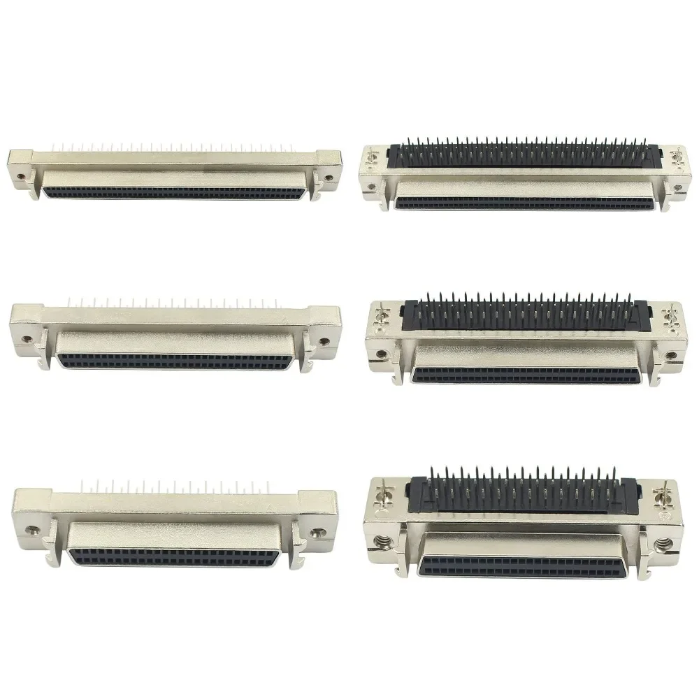 SCSI коннектор DB Мама 50 68 100 Pin прямой угол 90 180 градусов отверстие сварочный