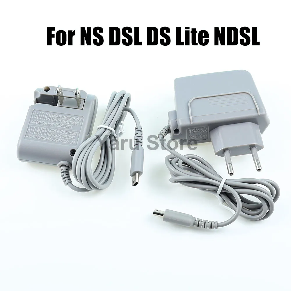 Фото Адаптер питания Yaru для NS DSL DS Lite NDSL, AC 100-240V, дорожный сетевой адаптер с вилками EU/US, зарядное устройство, блок питания №1