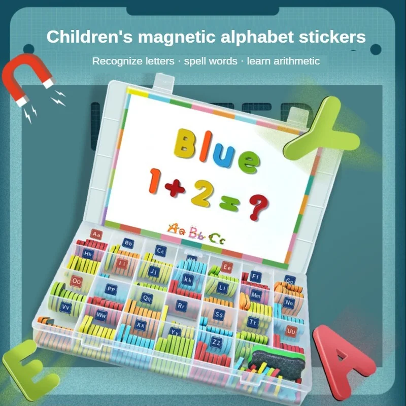 

Набор букв магнитных из пенопласта для детей, учебные алфавиты с магнитной панелью, ABC, орфография и обучение, игрушки для детей